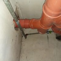 PVC elágazó idom szerelése strangvezetékhez